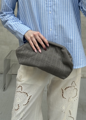 Rosalia big clutch Taupe Lace Pico 